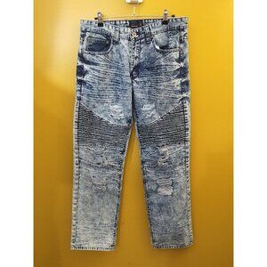 Blue Stitch Moto Jean Size 34 x 32